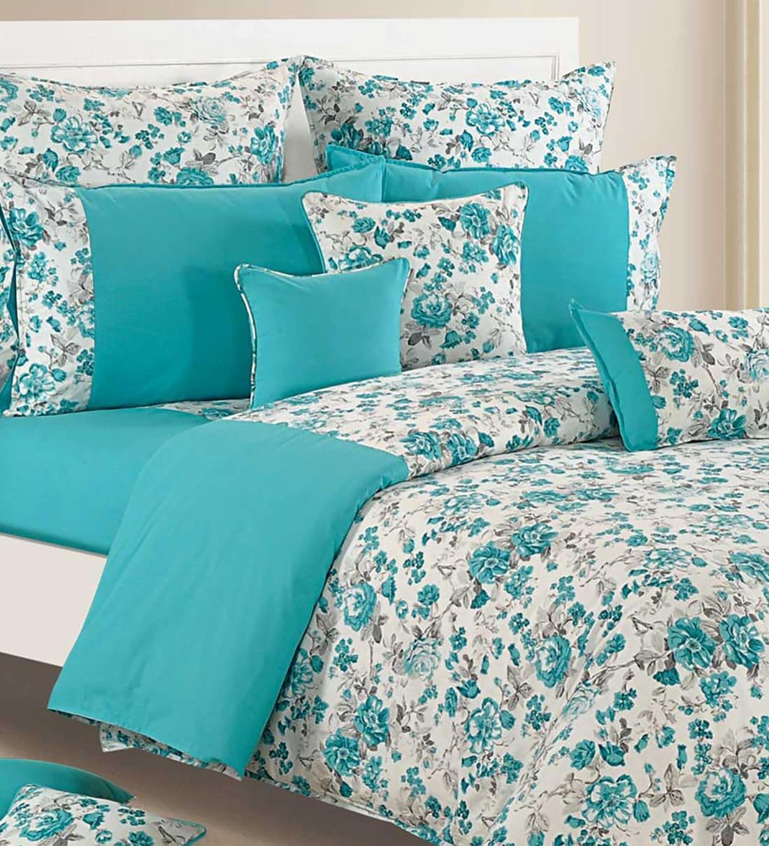 Buy Shades Of Paradise Cotton 350 GSM Heavy Winter Double Bed Quilt By