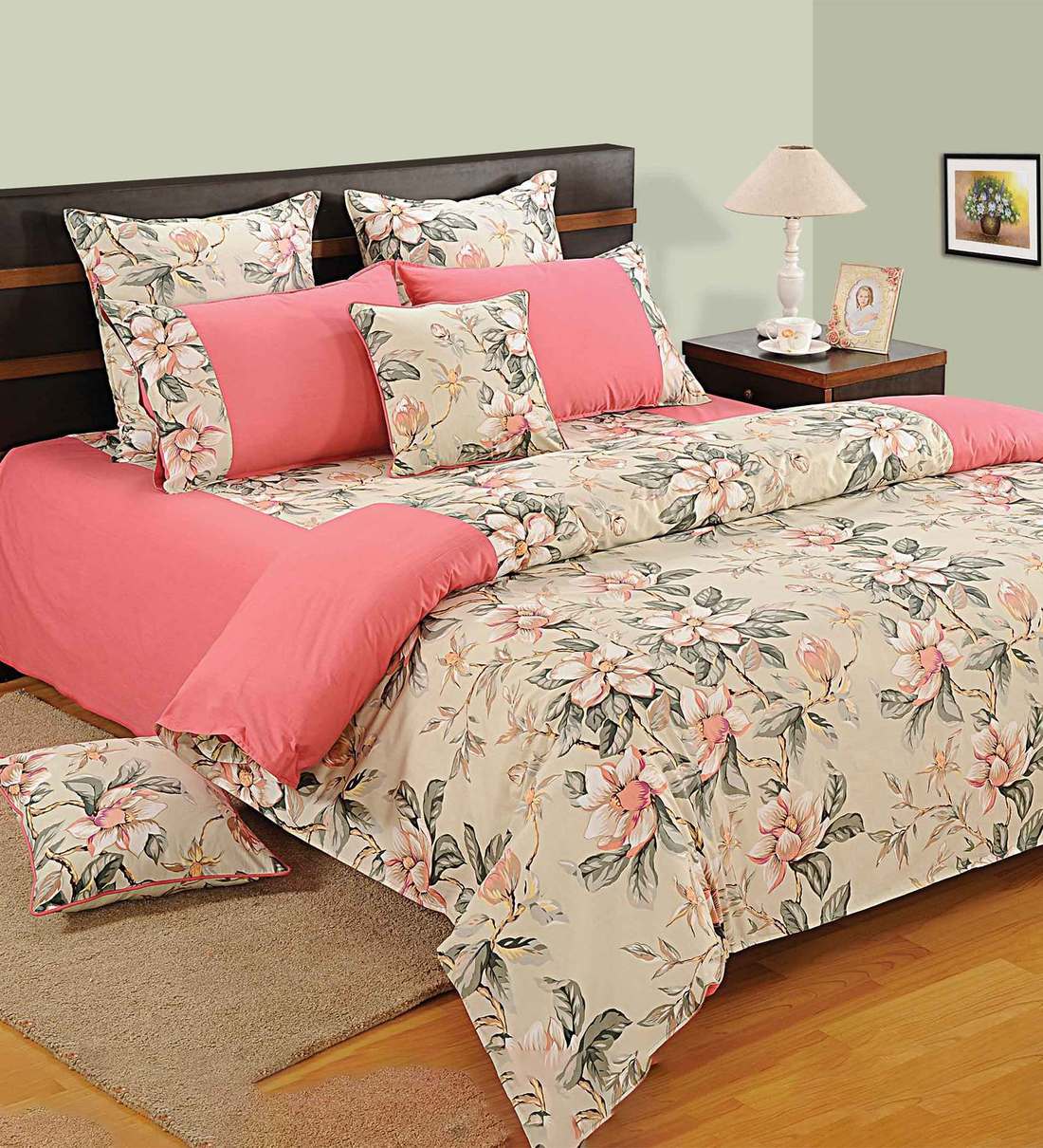 Buy Shades Of Paradise Cotton 350 GSM Heavy Winter Single Bed Comforter By Swayam Online