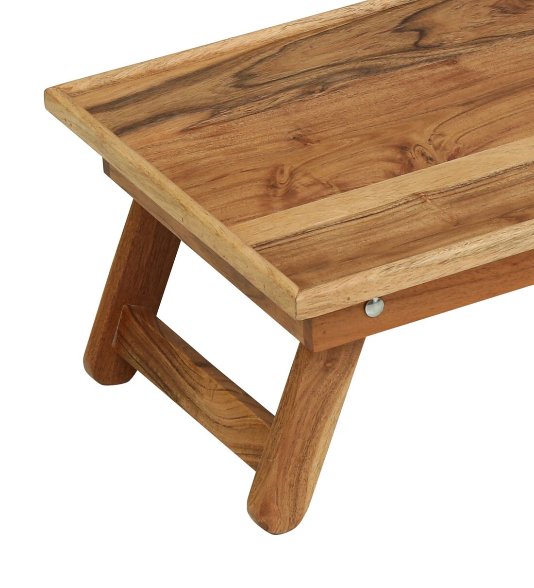 Buy Shalom Solid Wood Portable Table In Natural Finish By Woodsworth