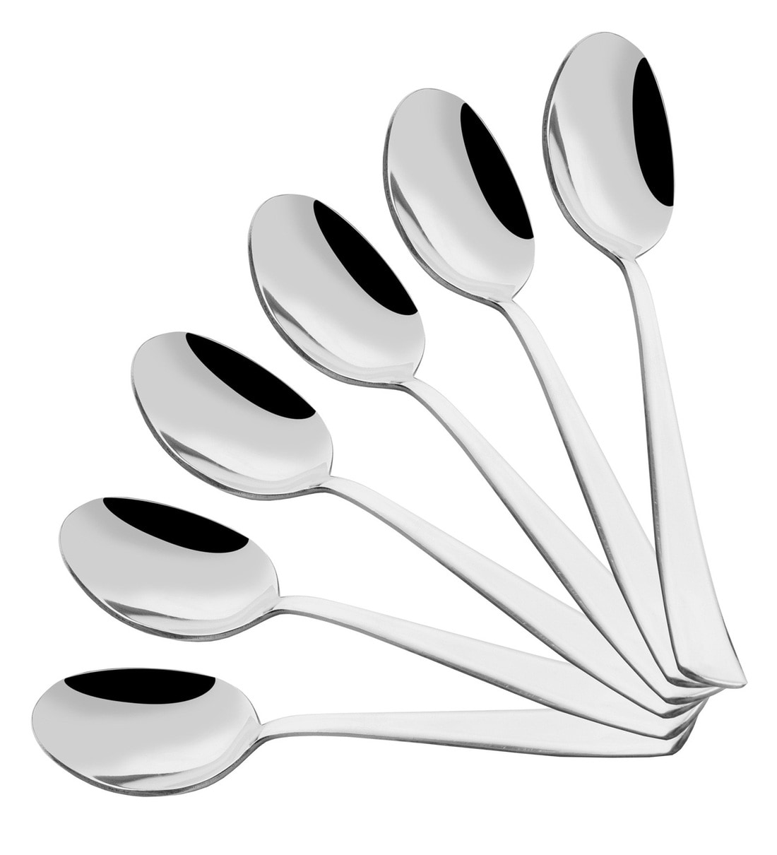 Buy Stainless Steel Artic Dinner Spoons Set of 6 by Shapes Online