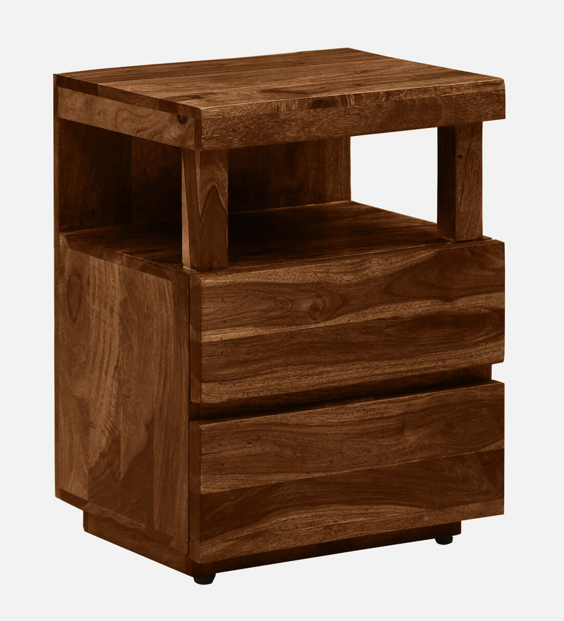 Buy Sencillo Sheesham Wood Lhs Bedside Table In Provincial Teak