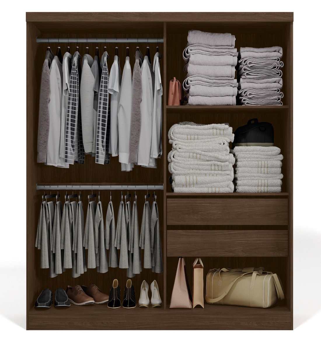 Buy Shinpei 2 Door Sliding Wardrobe With 2 Drawers By Mintwud Online Sliding Door Wardrobes