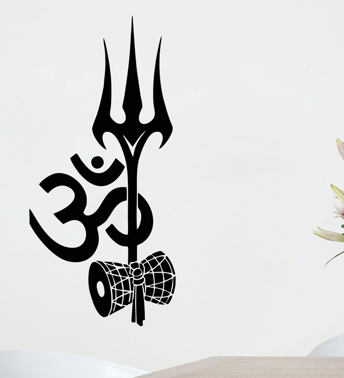 Buy Shiva Trishul Om Wall Sticker & Decal by StickerYard Online