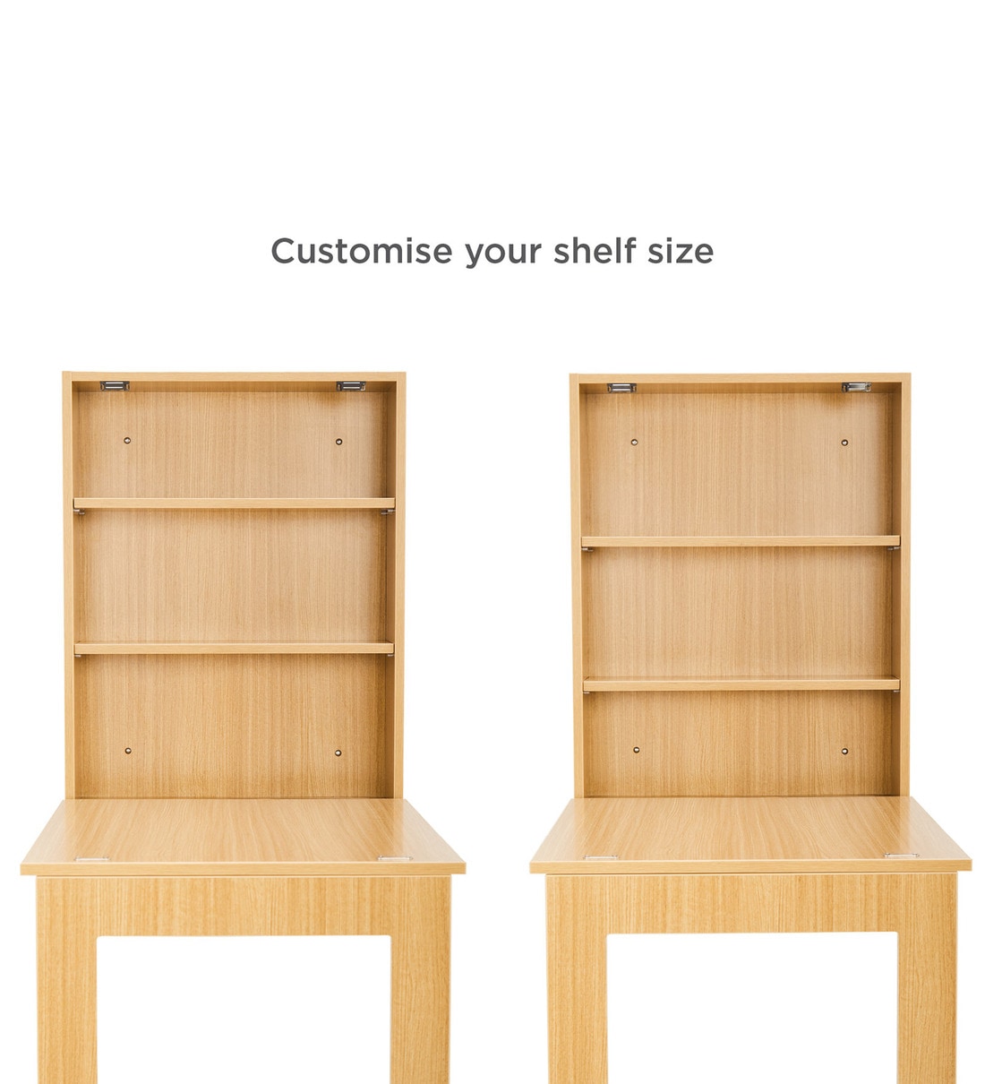 Buy Shuffle Foldable Wall Mounted Study Table in Teak Finish by