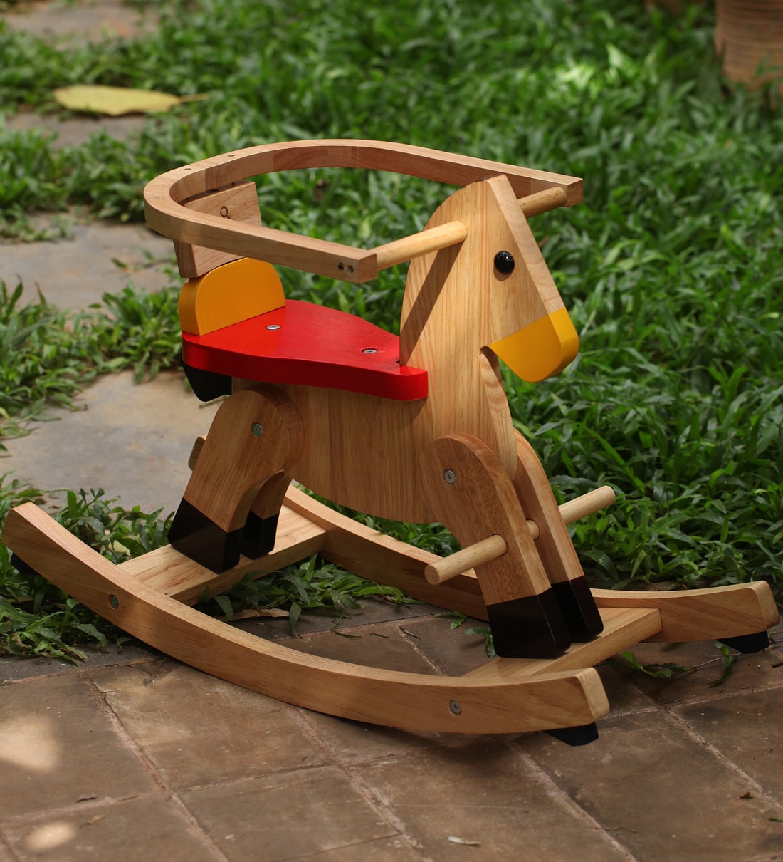 wooden rocking horse for baby online india