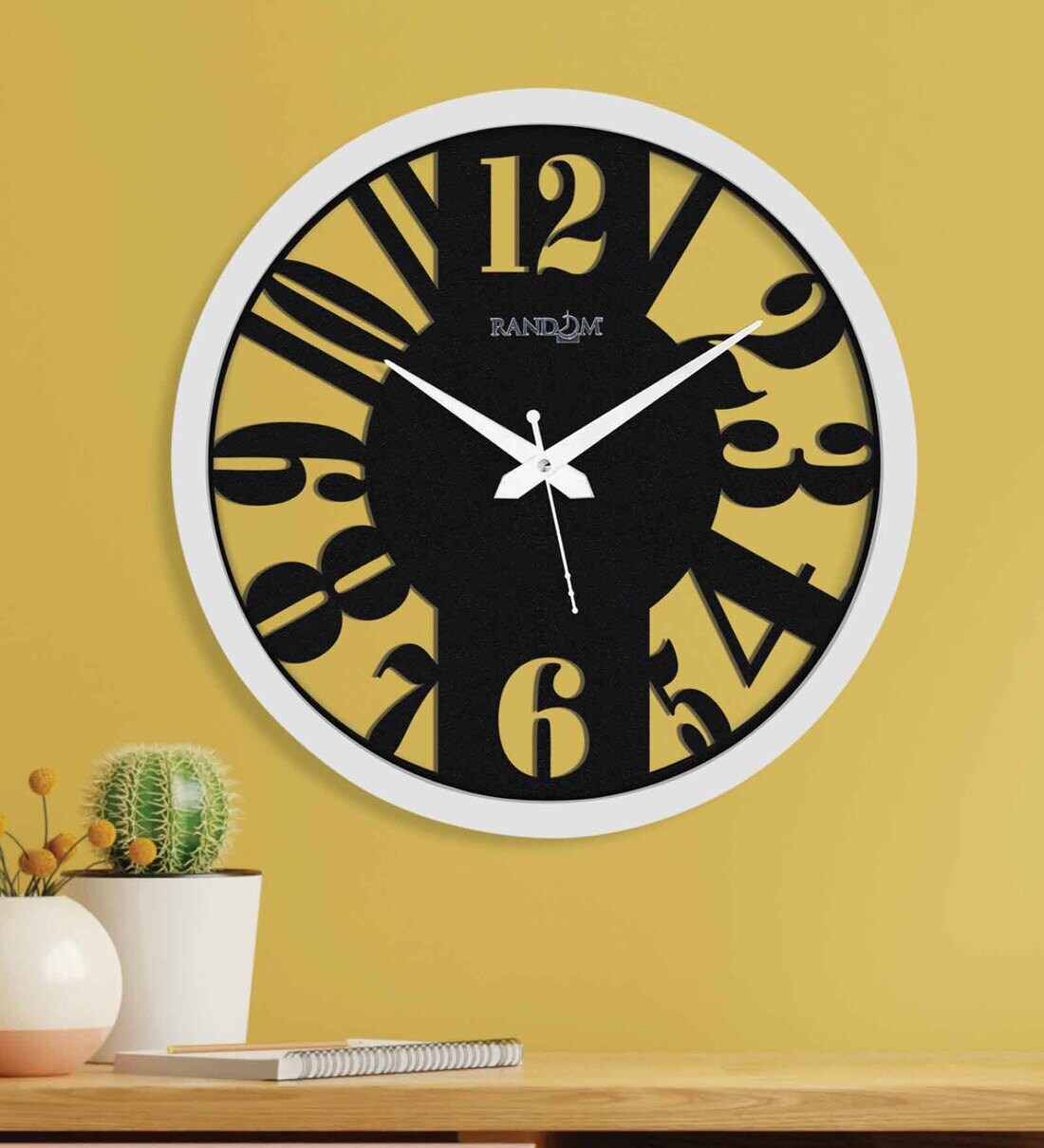 Buy Shuttering Numbers 12 Inches Plastic Wall Clock At 6% Off By Random 