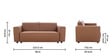 Shannon Sofa Cum Bed in Brown Colour Shannon Sofa Cum Bed in Brown Colour