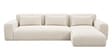 Shen LHS Seational Sofa With Promise Ecru Fabric  In White Colour