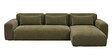 Shena Olive Green LHS Seational Sofa In Upholstery Fabric Shena Olive Green LHS Seational Sofa In Upholstery Fabric