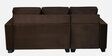 Shirley Rhs Sectional Sofa with Storage In Choco Brown Finish