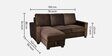 Shirley Rhs Sectional Sofa with Storage In Choco Brown Finish