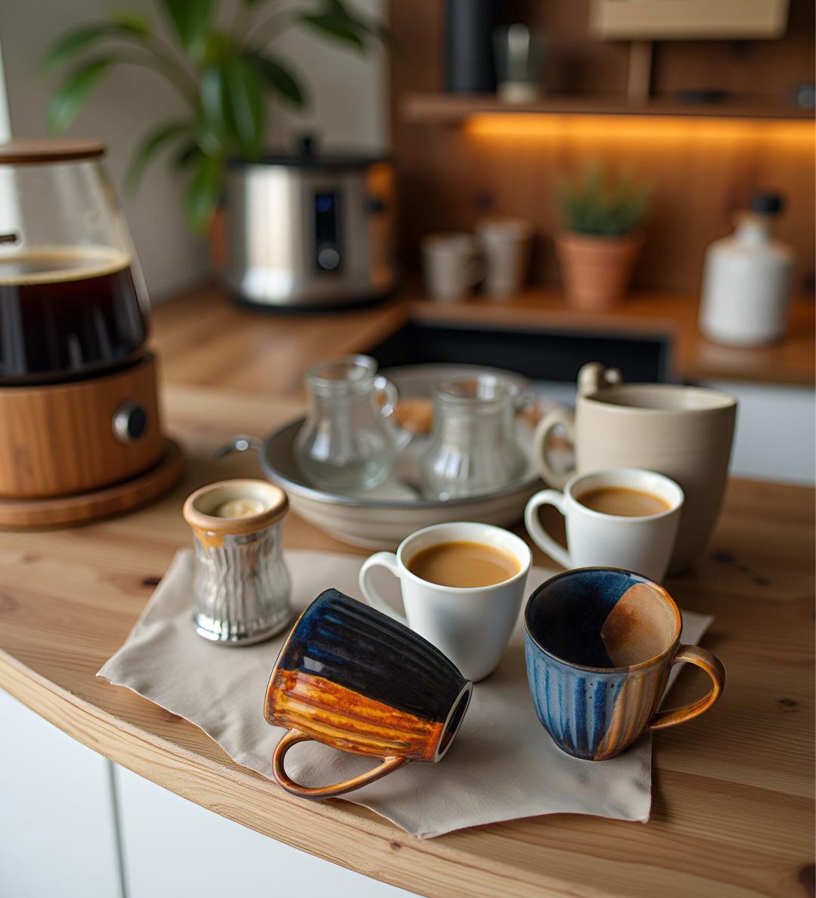 Shadow Glaze Coffee Mug Set of 2 (350 ML Each) Microwave Safe Coffee Mug