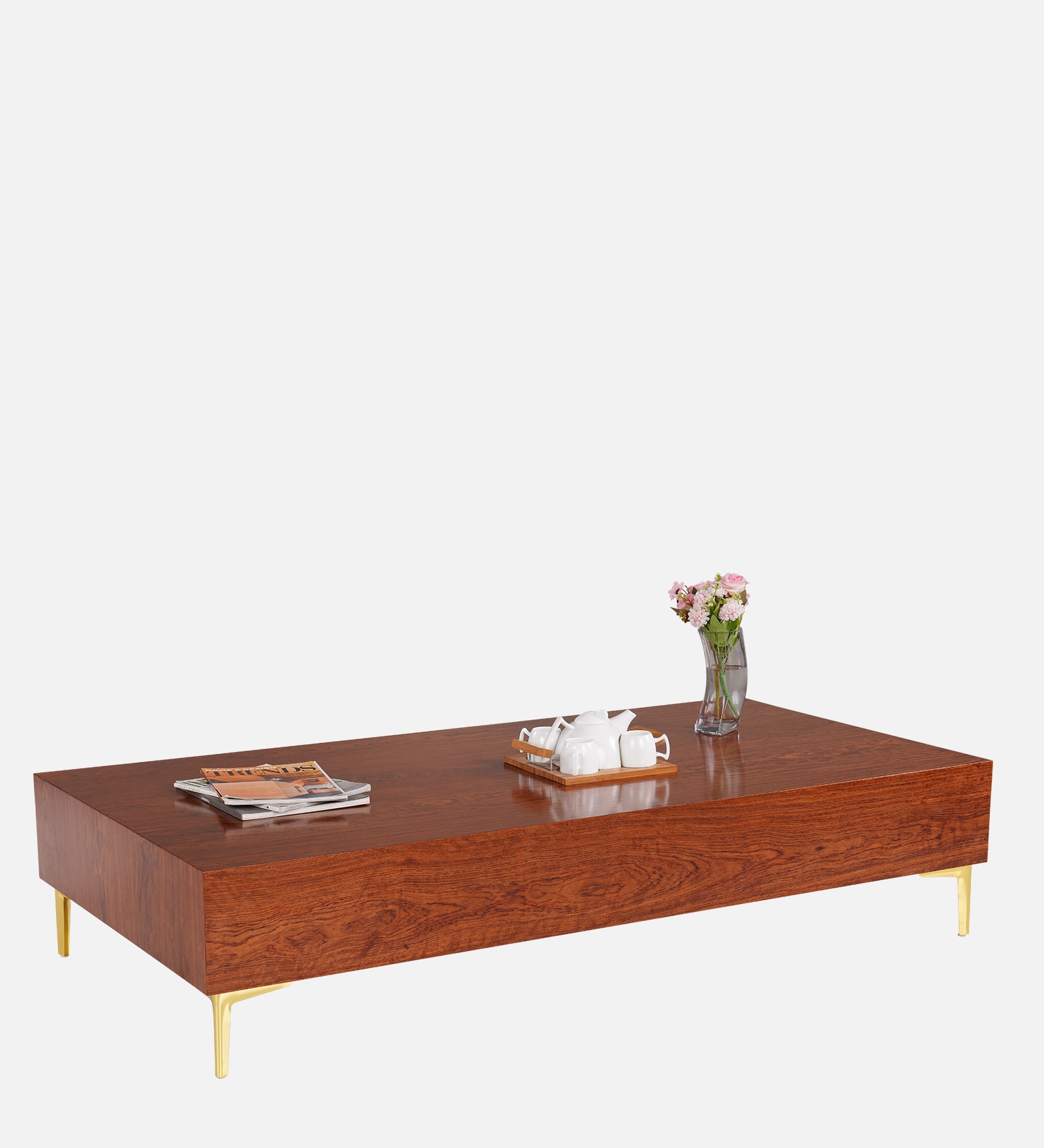 Shanon Coffee Table In Brown Finish