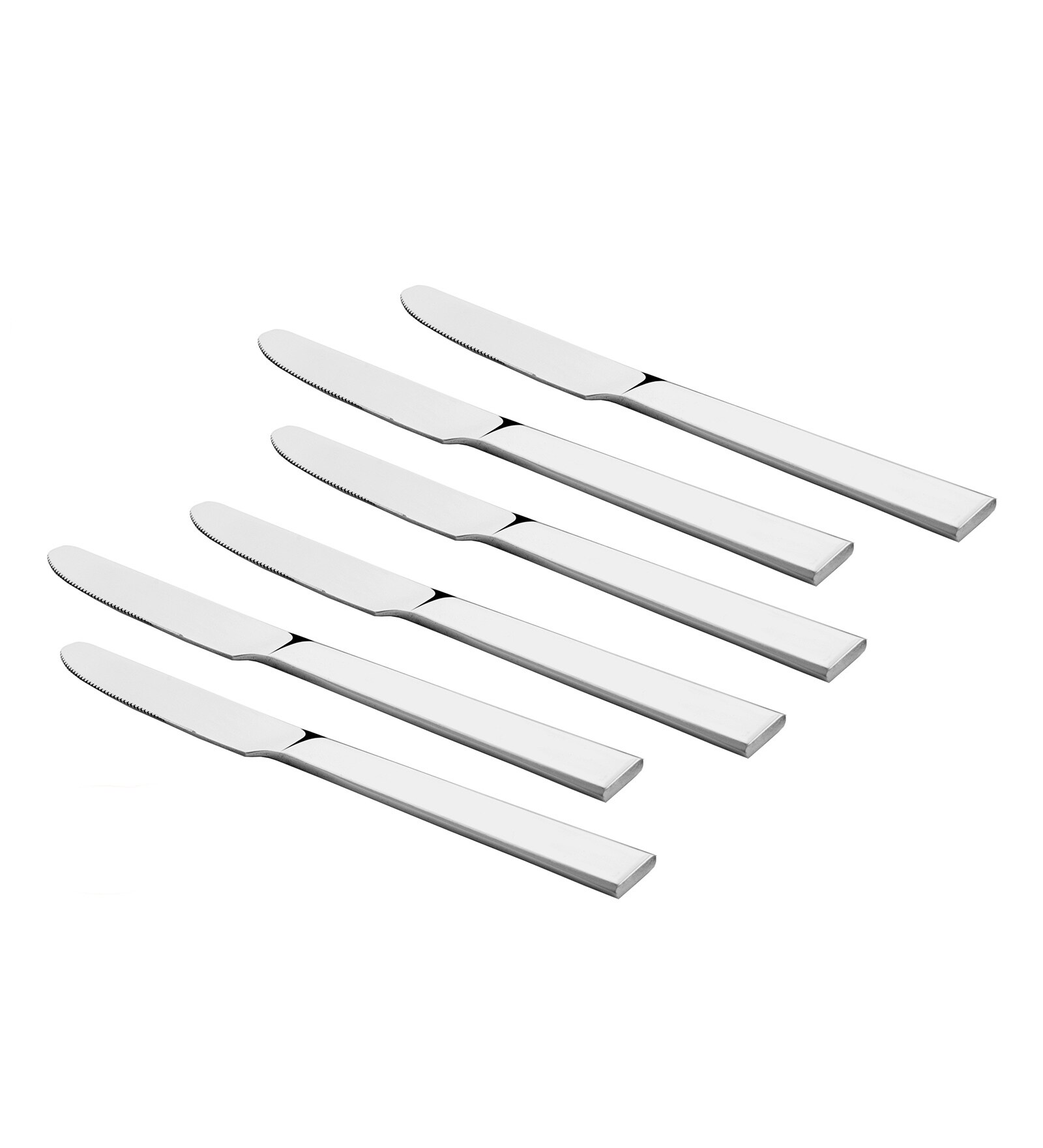 Buy Stainless Steel Artic Dinner Knives Set of 6 by Shapes Online