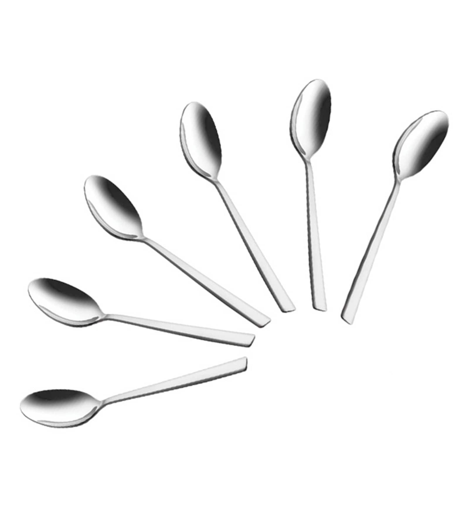 Buy Stainless Steel Captain Dinner Spoons Set of 12 by Shapes Online