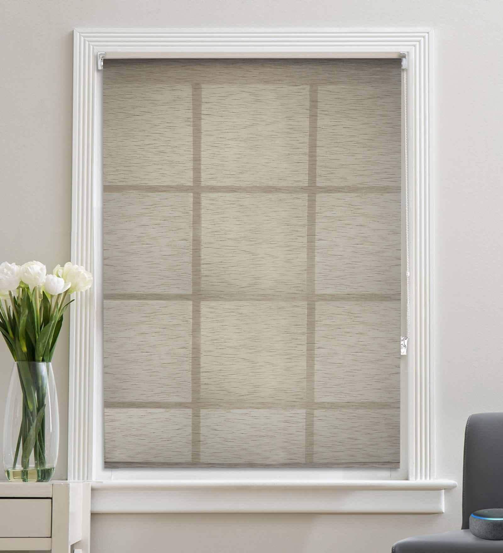 Sheer Textured Corded   84x59 Roller Blind