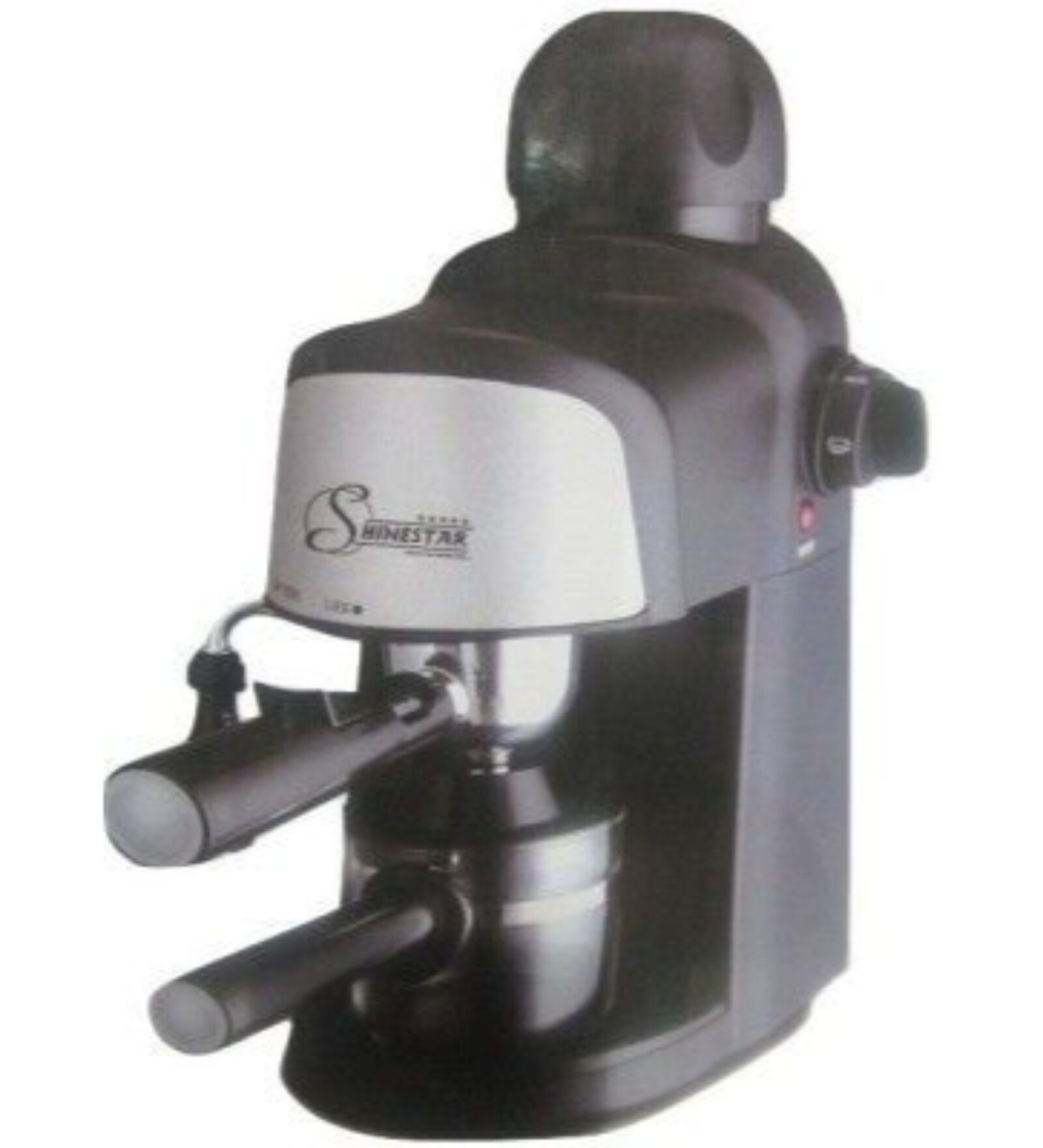 Shinestar Ss 968 Black Abs & Steel Expresso Coffee Maker