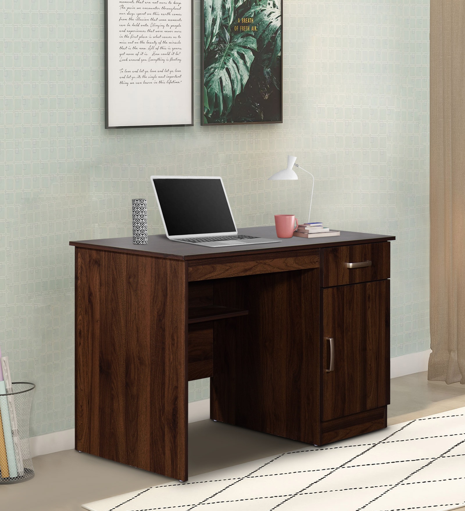 Buy Shinichi Writing Table in Columbia Walnut Finish at 27 OFF by
