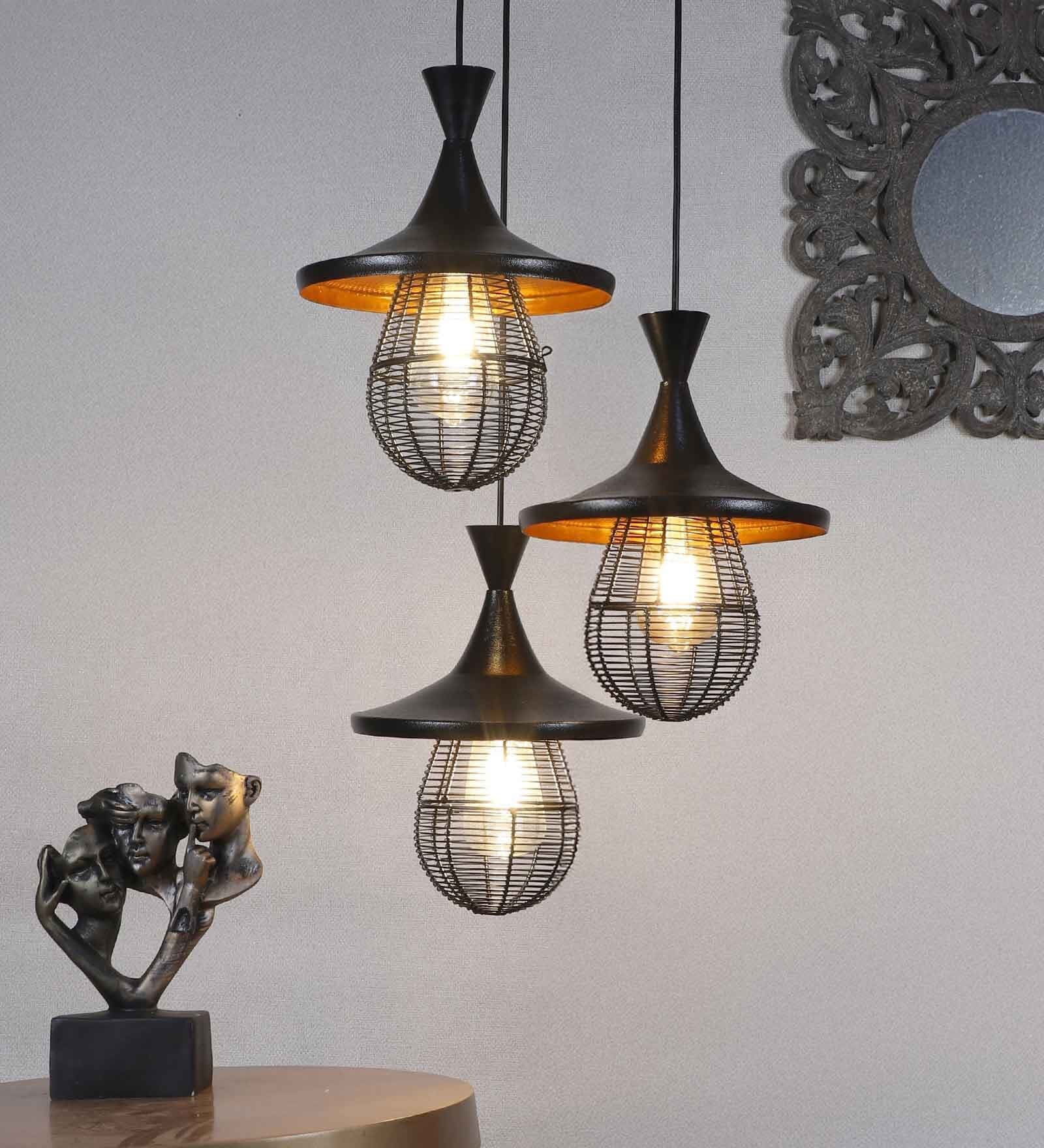 Shinova Black Iron Hanging Light  | E27 holder | without Bulb |  Eliante
