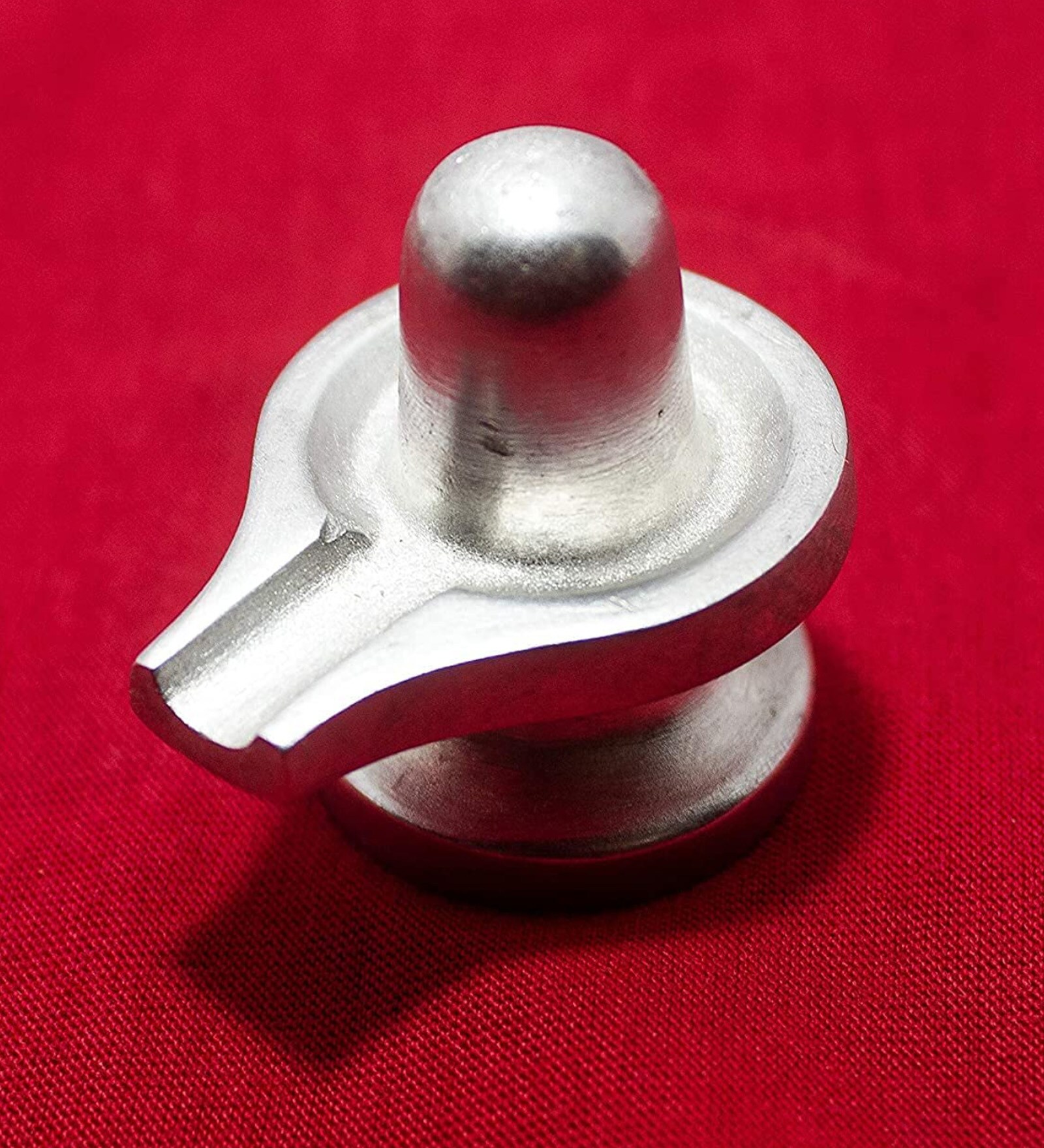 Shivling Stone Religious Idol (Silver)