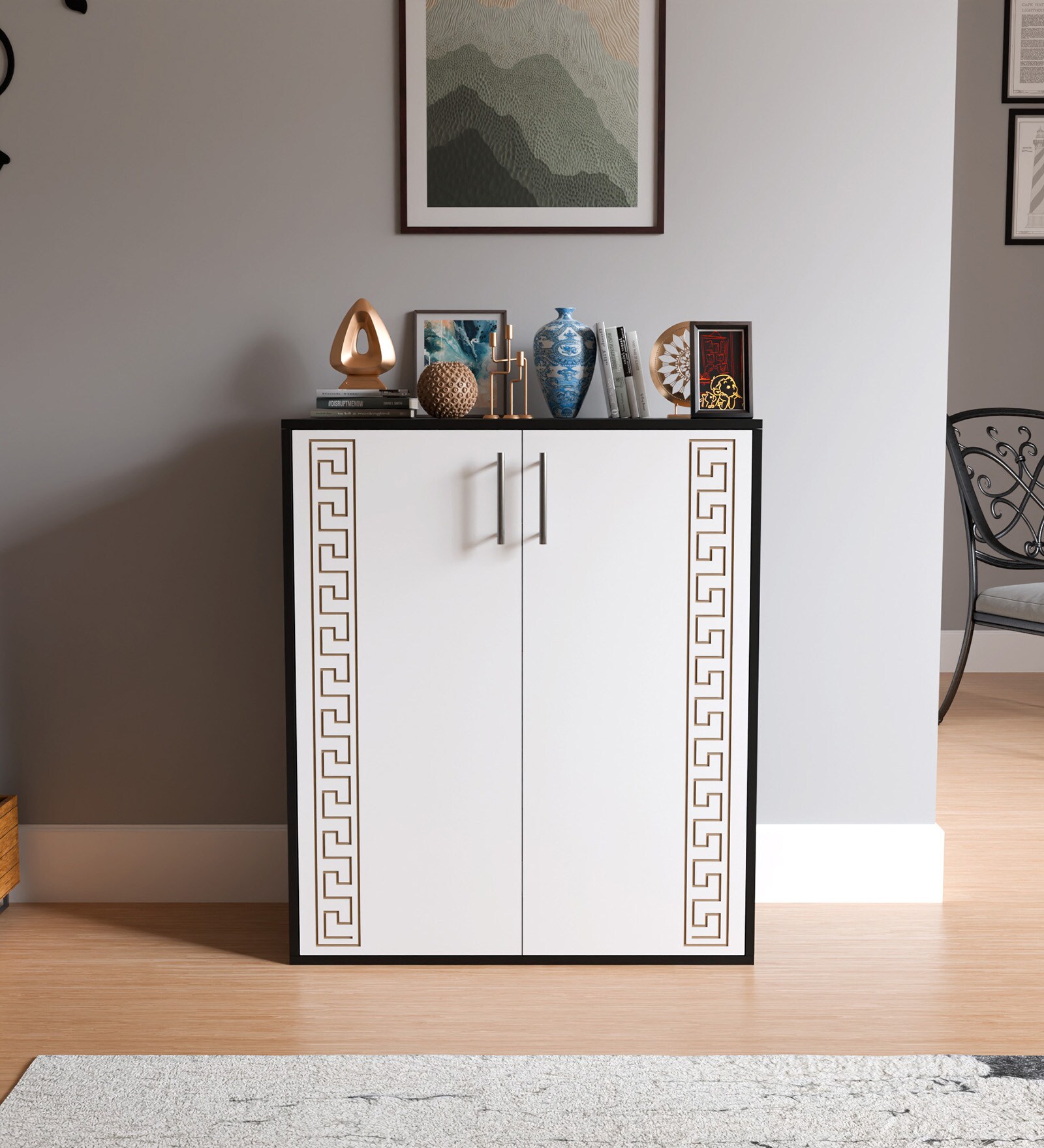 Shoe Rack  In White Finish