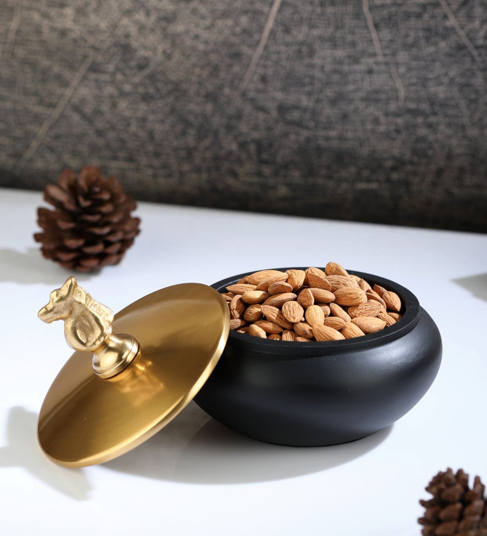 Shogi- Large Silver & Black Aluminium Storage Container