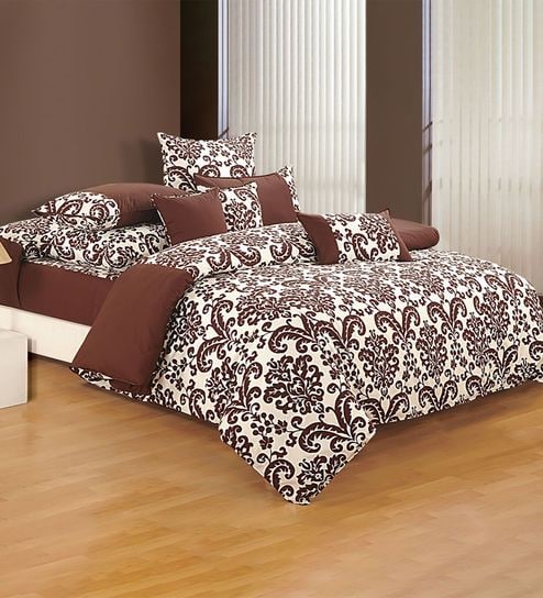 Buy Shades Of Paradise Microfiber Fill Double Bed Winter Quilt By