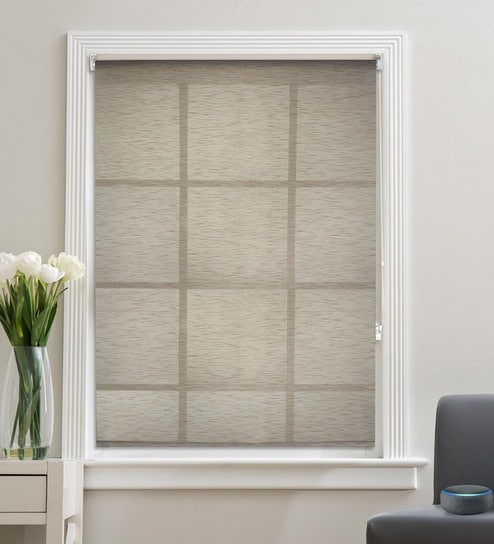 Sheer Textured Corded 84x42 Roller Blind