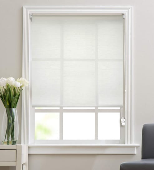 Sheer Textured Corded 84x45 Inches Roller Blind