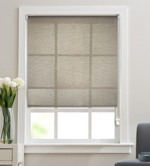 Sheer Textured Corded 84x56 Inches Roller Blind