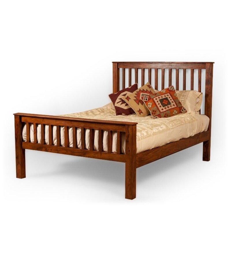 Stockholm Slatted Deluxe King Size Bed by Mudramark Online King Sized