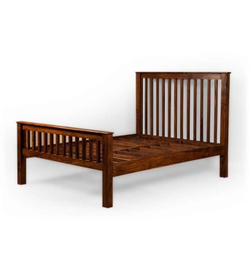 Stockholm Slatted Deluxe King Size Bed by Mudramark Online King Sized