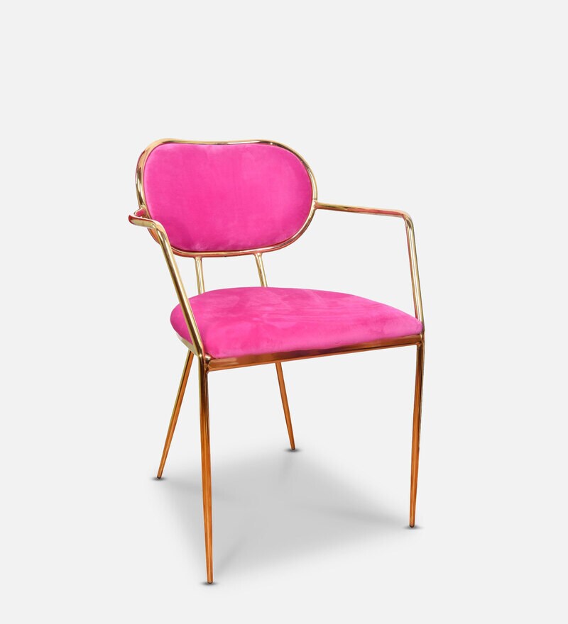 pink colour chair