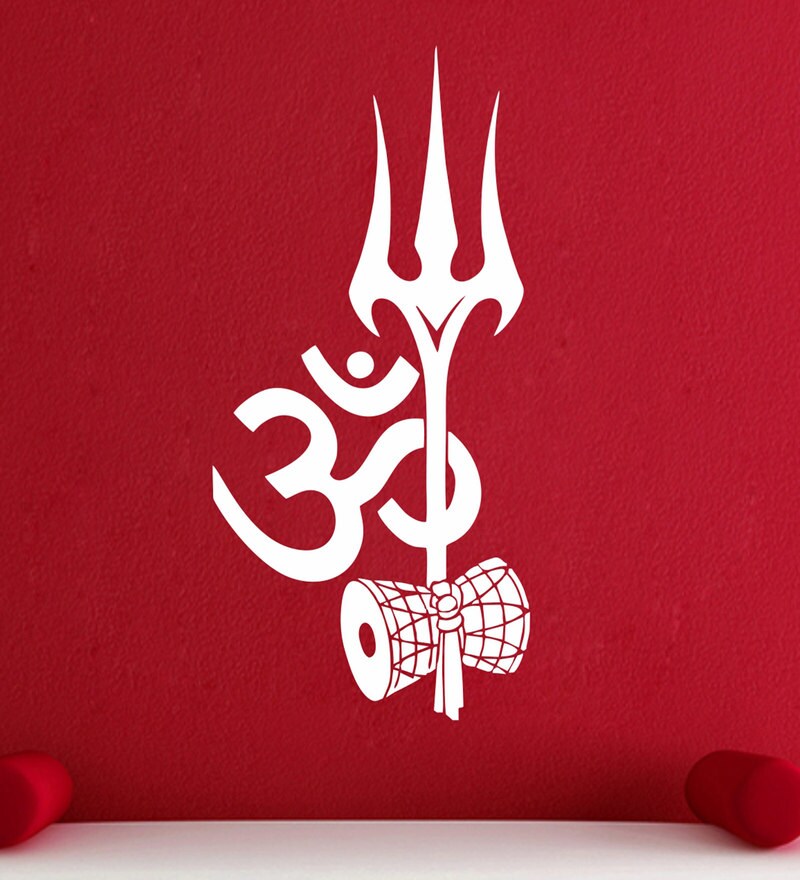 Buy Shiva Trishul Om Wall Sticker & Decal by StickerYard Online