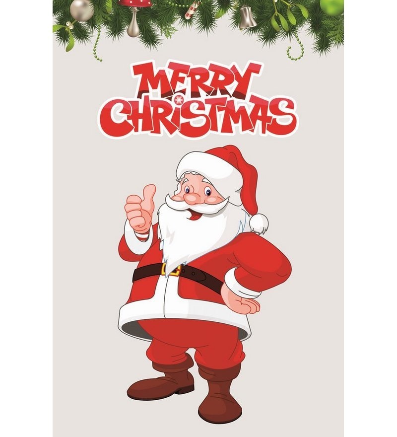 Buy Shopisky - Merry Christmas Santa Claus Poster Online - Housewarming ...