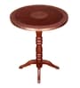 Olida Sheesham Wood Brass Fitted Round Table