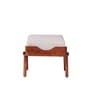 Shade Fabric Ottoman In White Colour