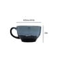 Shades of Blue 650ml Blue & Black Ceramic (Set of 2) Coffee Mug