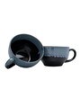 Shades of Blue 650ml Blue & Black Ceramic (Set of 2) Coffee Mug