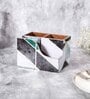 Shades Of Green & Gold MDF Wood New Mosaic Cutlery Tissue Holder