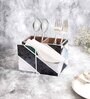 Shades Of Green & Gold MDF Wood New Mosaic Cutlery Tissue Holder