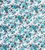 Teal & White Cotton Floral 350 GSM Single Bed Quilt Shades Of Paradise Collection