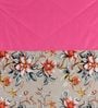 Pink & Peach Cotton Floral 350 GSM Single Bed Quilt Shades Of Paradise Collection