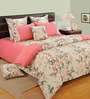 Pink & Peach Cotton Floral 350 GSM Single Bed Quilt Shades Of Paradise Collection