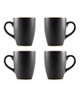 Shadow Matte Coffee Mug Set of 4 (275 ML Each) Microwave Safe Coffee Mug