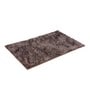 Brown Shaggy Fibre 3 ft x 5 ft Hand Tufted Carpet