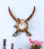 Brown Mango Wood Wall Clock