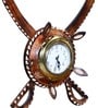 Brown Mango Wood Wall Clock