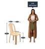 Shahenshah Plastic Table and Chair Set in Marble Beige Colour with 4 Chairs