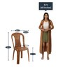 Shahenshah Plastic Table and Chair Set in Pear wood Colour with 4 Chairs